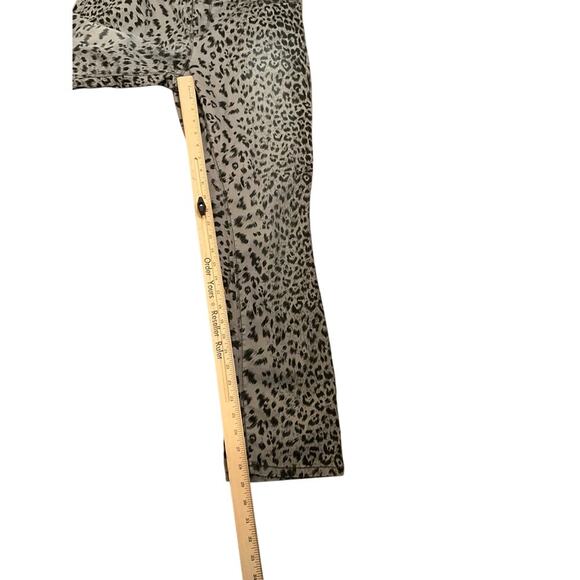 Vanilla Star Jeans Skinny Jeans Mid Rise Stretch Leopard Gray/Black Size 10 NEW - Picture 5 of 8
